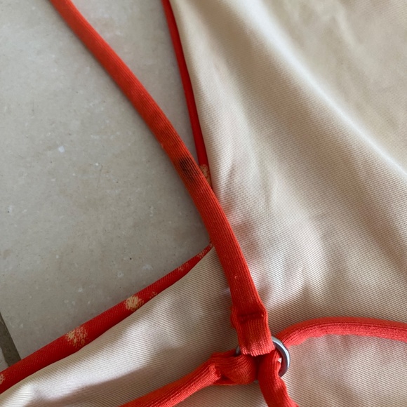 Dolce Vita Women's T-Back One Piece Swimsuit Size XS Cayenne Orange RRP $120 - Picture 7 of 12